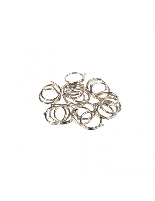 16 anneaux brisés en acier pour rideaux 25 mm