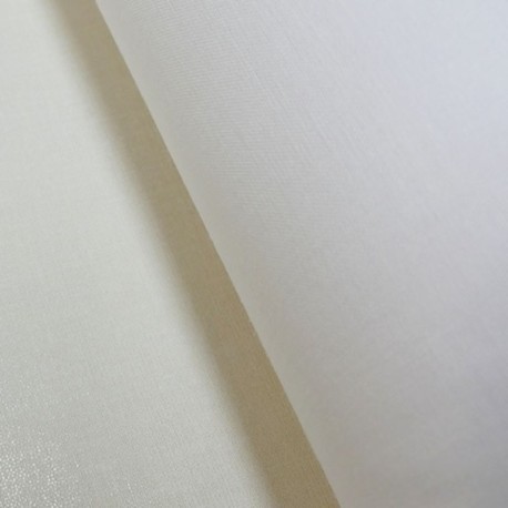 Coupon 3m Tissu Entoilage Blanc 