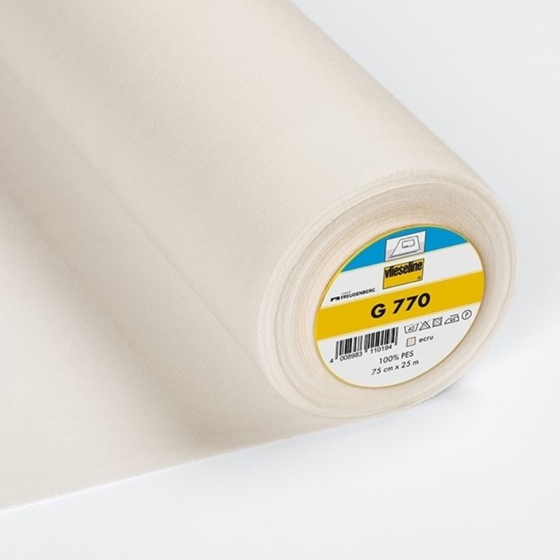 Coupon 3m Tissu Vlieseline G770 Entoilage Tissé Ecru 