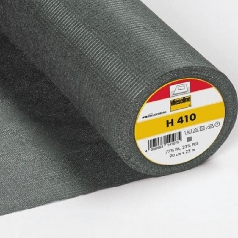 Coupon 3m Tissu Vlieseline H410 Entoilage Tissé Noir 