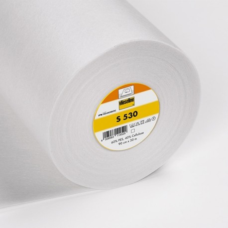 Coupon 3m Vlieseline S530  Largeur 30cm Entoilage Thermo Mi-lourd Blanc