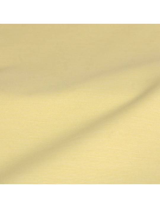 Coupon habillement rayures fines jaune/blanc 150 x 140 cm
