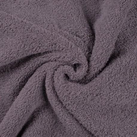 Coupon 3m Tissu Eponge Uni Mauve