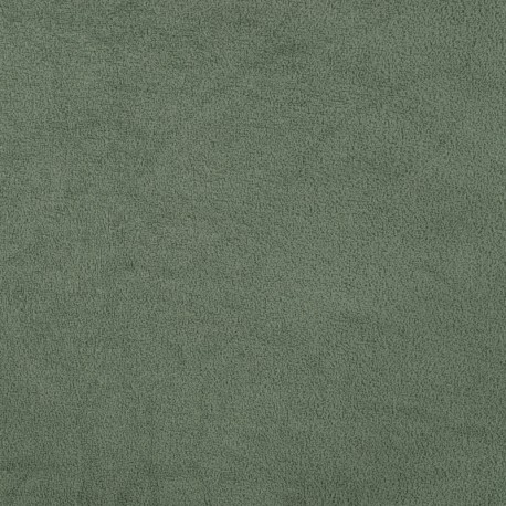 Coupon 3m Tissu Molleton Eponge Menthe