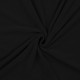 Coupon 3m Tissu Eponge Jersey Pico Uni Noir 