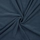 Coupon 3m Tissu Eponge Jersey Pico Uni Bleu Marine