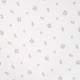 Coupon 3m Tissu Eponge Jersey Pico Imprimé Fleurs Poudre