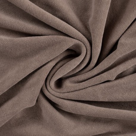 Coupon 3m Tissu Pico Terry Uni Taupe