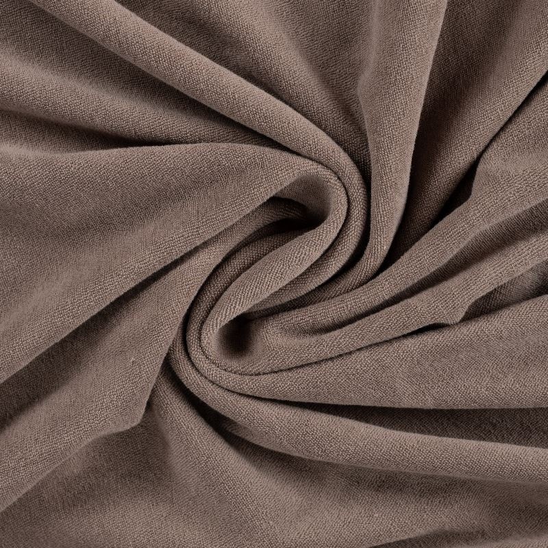 Coupon 3m Tissu Pico Terry Uni Taupe