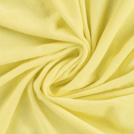 Coupon 3m Tissu Pico Terry Uni Jaune 