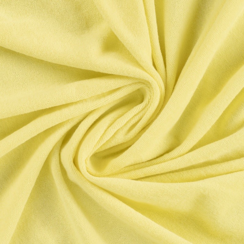 Coupon 3m Tissu Pico Terry Uni Jaune 
