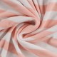 Coupon 3m Tissu Pico Terry Rayures Rose Poudré