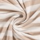 Coupon 3m Tissu Pico Terry Rayures Sable 