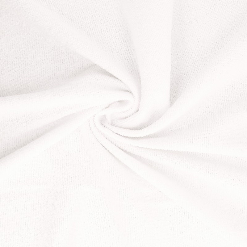 Coupon 3m Tissu Eponge Microfibre Microclean Blanc 