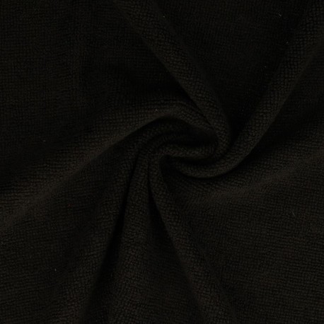 Coupon 3m Tissu Eponge Microfibre Microclean Noir 