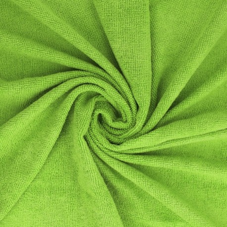 Coupon 3m Tissu Eponge Microfibre Microclean Vert 