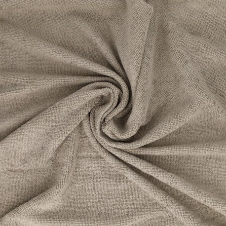 Coupon 3m Tissu Eponge Microfibre Microclean Gris 