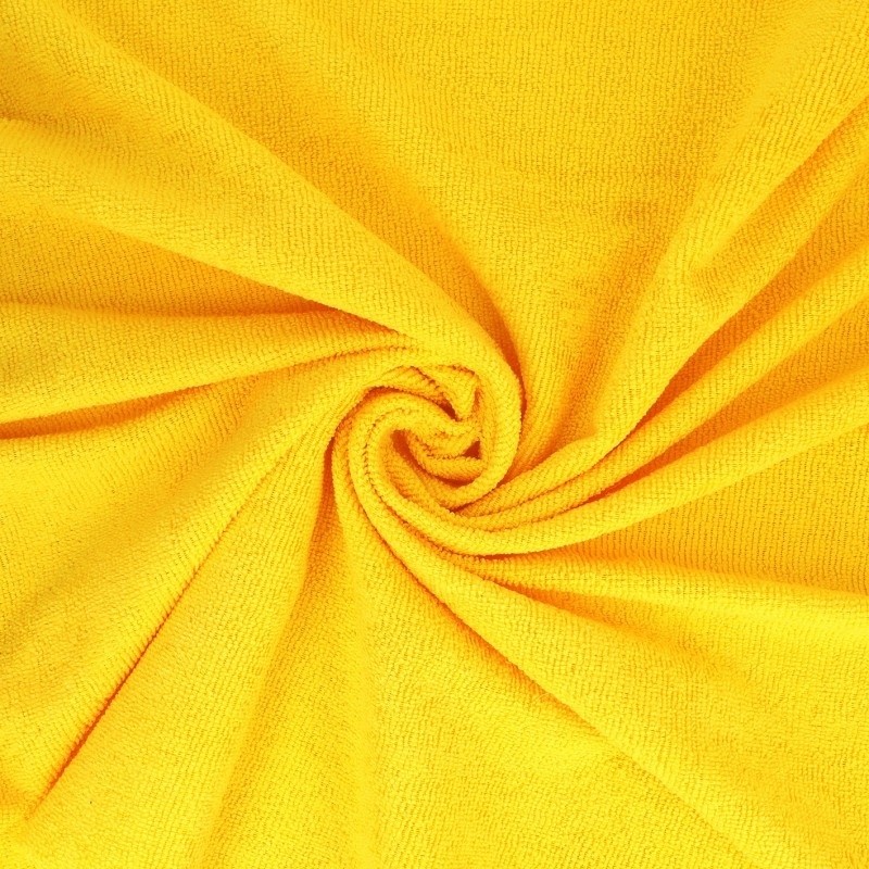 Coupon 3m Tissu Eponge Microfibre Microclean Jaune 