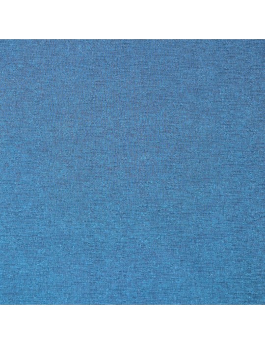 Tissu coton/ polyester teint bleu