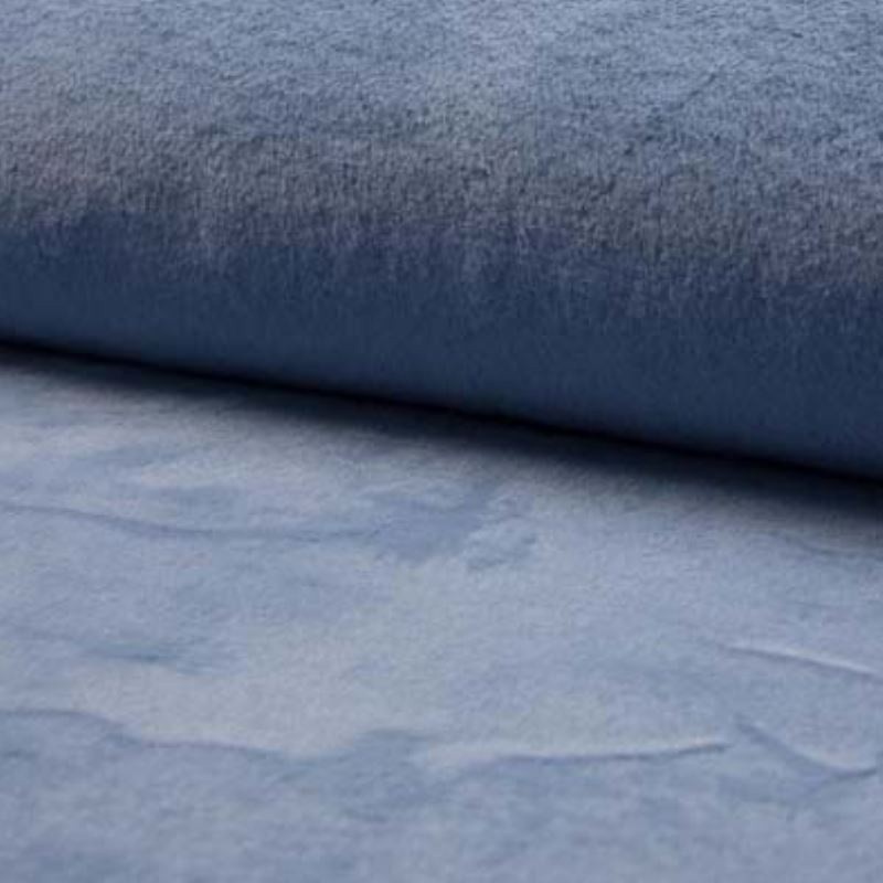 Coupon 3m Tissu Fausse Fourrure Microfibre Castorini Ciel 