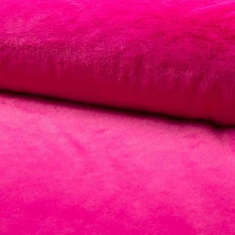 Coupon 3m Tissu  Fausse Fourrure Microfibre Castorini  Fuchsia  