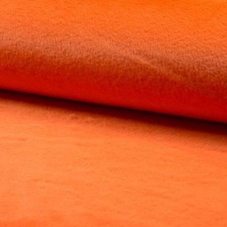 Coupon 3m Tissu Fausse Fourrure Microfibre Castorini Orange  