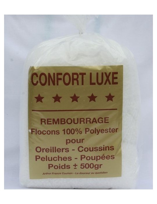 Rembourrage confort luxe polyester 500 g blanc