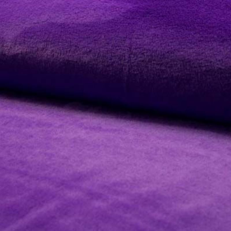 Coupon 3m Tissu Fausse Fourrure Microfibre Castorini Violet 