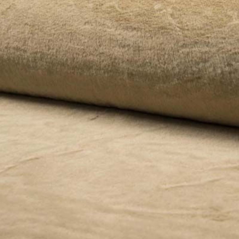 Coupon 3m Tissu Fausse Fourrure Microfibre Castorini Camel  