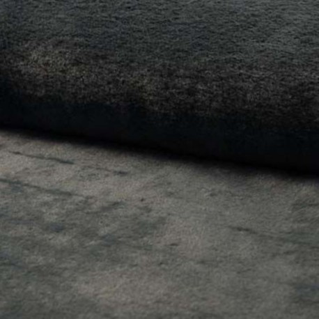 Coupon 3m Tissu Fausse Fourrure Microfibre Castorini Gris