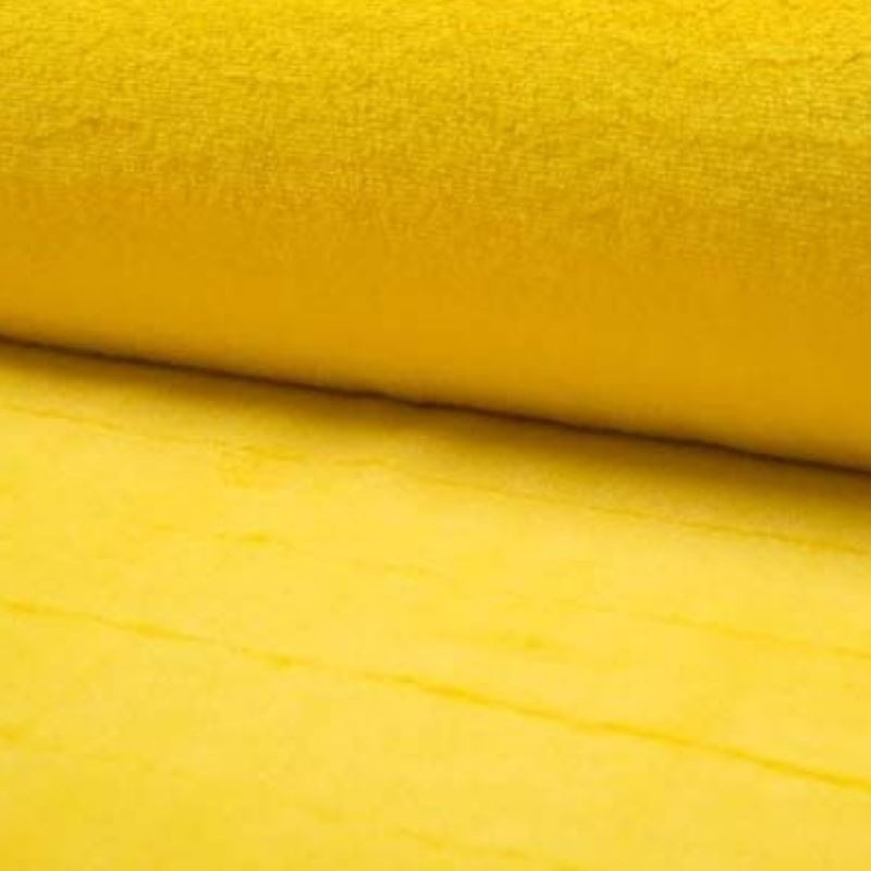 Coupon 3m Tissu Fausse Fourrure Microfibre Castorini Jaune