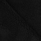 Coupon 3m Tissu Fausse Fourrure Mouton Borreguito Noir 