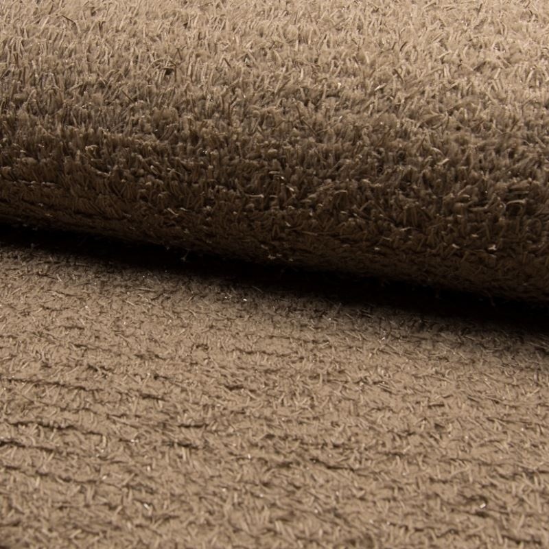 Coupon 3m Tissu Mouton Brillant Marron Clair