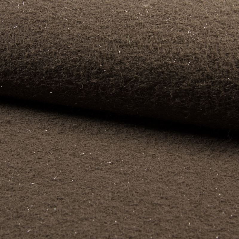 Coupon 3m Tissu Mouton Fil Brillant Taupe