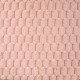 Coupon 3m Tissu Fausse Fourrure Unie Vieux Rose 