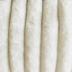 Coupon 3m Tissu Toudou Fausse Fourrure Côtelée Ecrue
