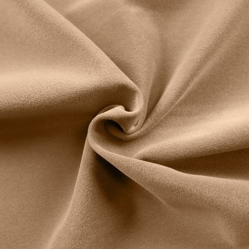 Coupon 3m Tissu Fausse Fourrure Rase Chamois Beige