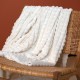Coupon 3m Tissu Fausse Fourrure Texturé Helsinki Blanche