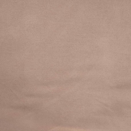 Coupon 3m Tissu Suédine Double Sherpa Uni Taupe