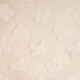 Coupon 3m Tissu Fausse Fourrure Imprimé Lettre Ecru