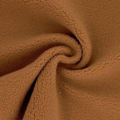 Coupon 3m Tissu Mouton Camel