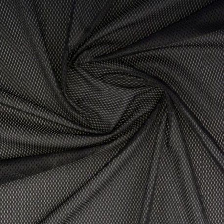 Coupon 3m Tissu Filet Mesh Noir 