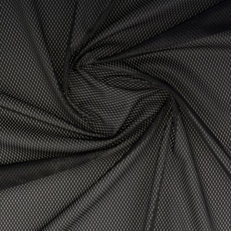 Coupon 3m Tissu Filet Mesh Noir 