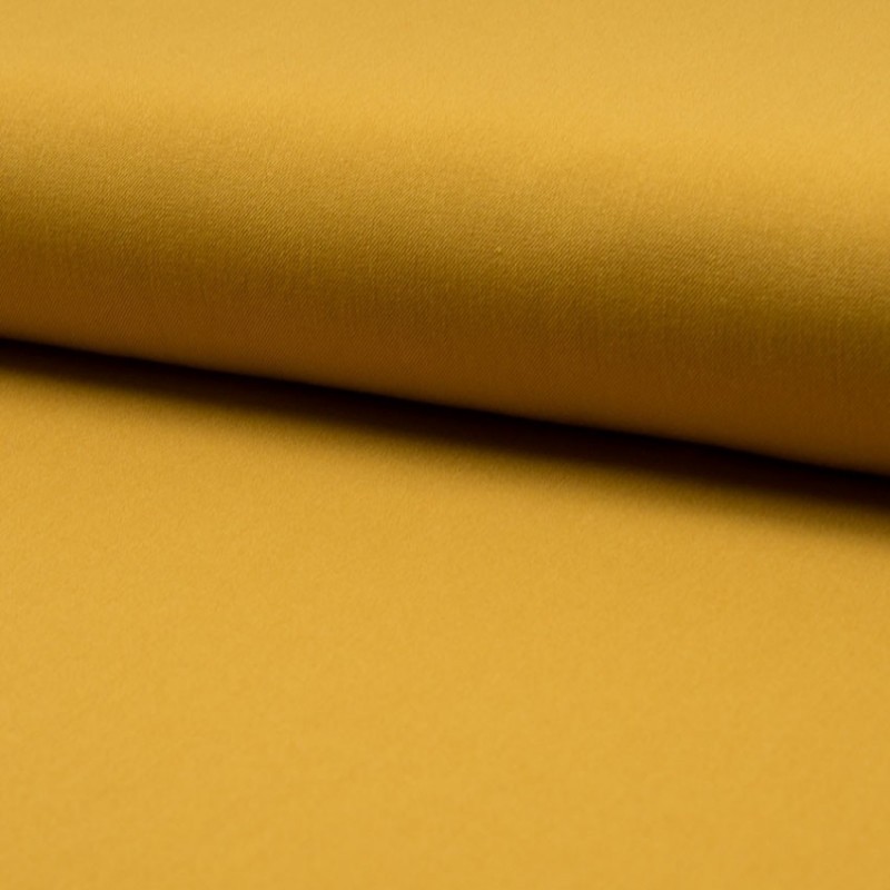 Coupon 3m Tissu Gabardine Uni Miel 