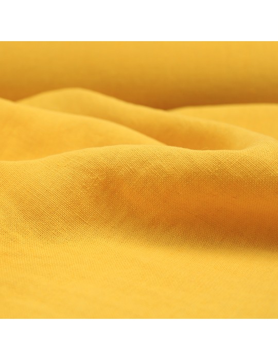Tissu en 100 % lin lavé OEKO-TEX jaune