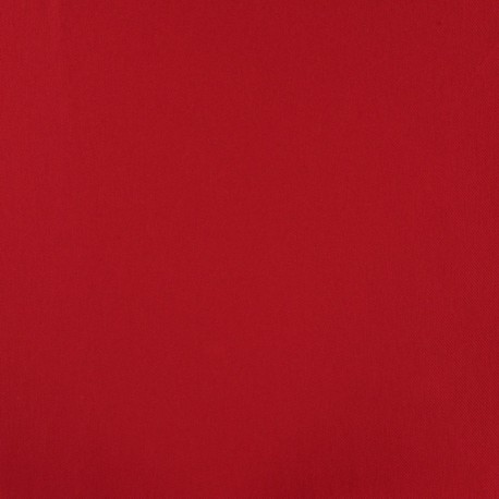 Coupon 3m Tissu Toile Twill Viscose Rouge 