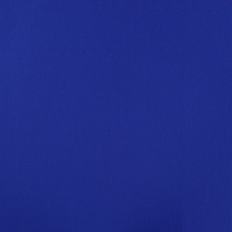 Coupon 3m Tissu Toile Twill Viscose Bleu Royal 