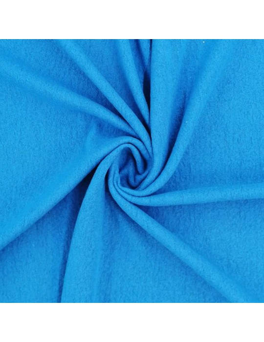 Tissu velours de laine bleu