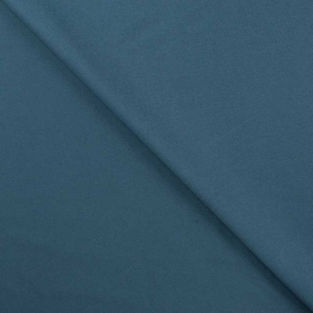 Coupon 3m Tissu Gabardine Coton Ricardo Bleu Petrole 