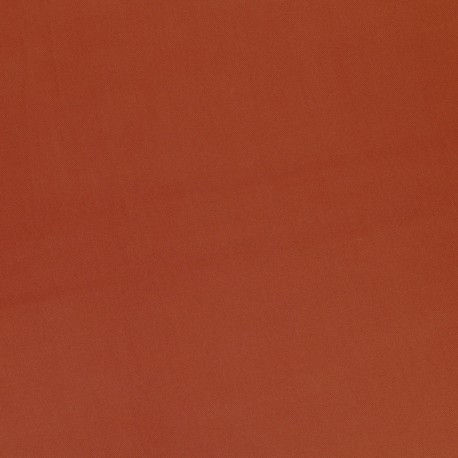 Coupon 3m Tissu Gabardine Viscose Uni Rouille